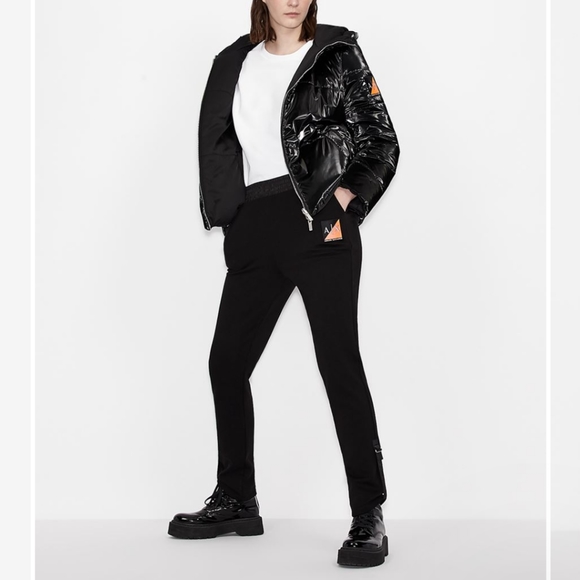 NWT- Armani Exchange Black Sweatpants Size Medium - Picture 6 of 13